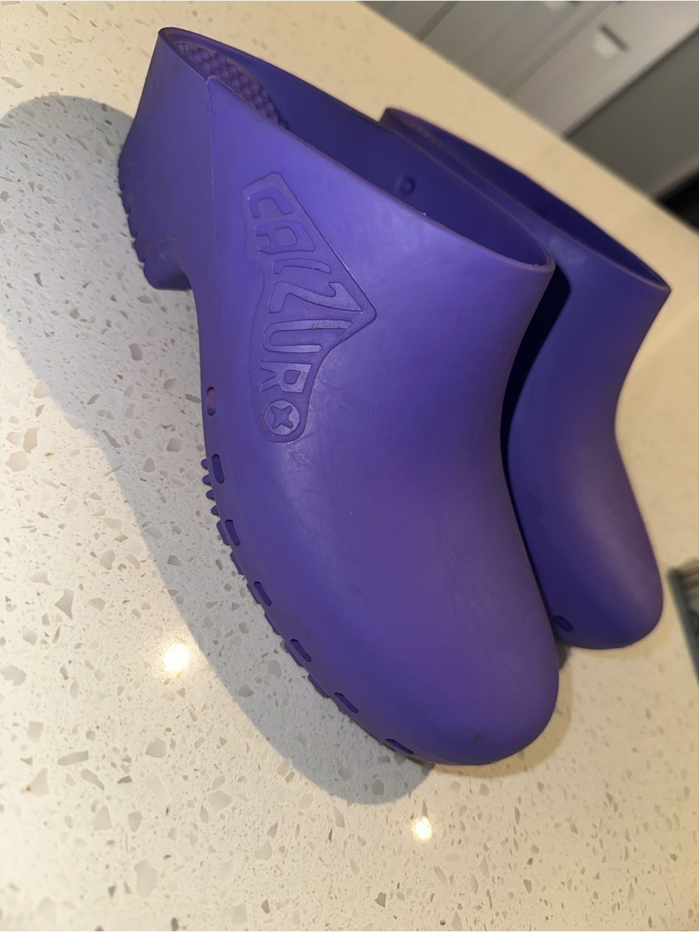 Purple Calzuro clogs. Basically brand new. 6.5-7.5
